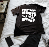 Load image into Gallery viewer, Everything Hurts and I’m Hungry | Funny Women’s Gym Tee