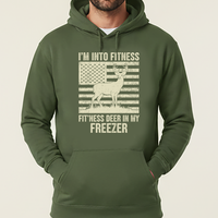 Load image into Gallery viewer, Fit'ness Deer in Freezer Hoodie | Unisex
