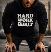 Load image into Gallery viewer, Hard Work &amp; Grit Hoodie | Unisex