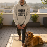 Load image into Gallery viewer, Workout and Hang with my Dog Hoodie | Unisex