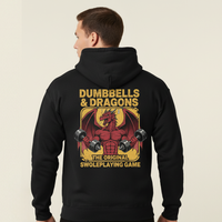 Load image into Gallery viewer, Dumbbells &amp; Dragons Hoodie | Unisex