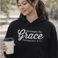 Load image into Gallery viewer, Teehouz Stronger by Grace Faith meets Fitness Hoodie | Women