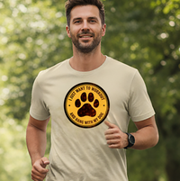Load image into Gallery viewer, Workout and Hang with my Dog Paw T-shirt | Unisex