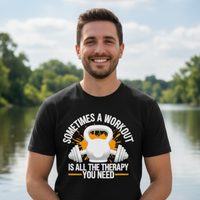 Load image into Gallery viewer, Sometimes Workout is Therapy T-shirt | Unisex