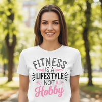 Load image into Gallery viewer, Fitness is a Lifestyle not a Hobby T-shirt | Women